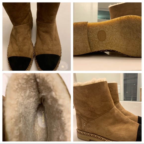 chanel ugg style boots